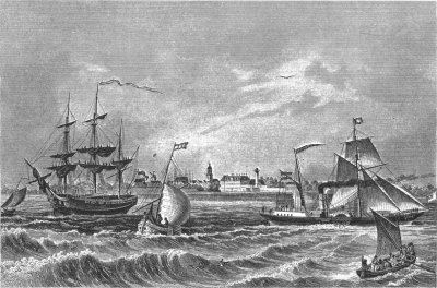 Hellevoetsluis - van de reede gezien
